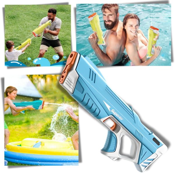 Pistola de Agua Level Combat Watergun LVR-147 - Azul - Imagen 3