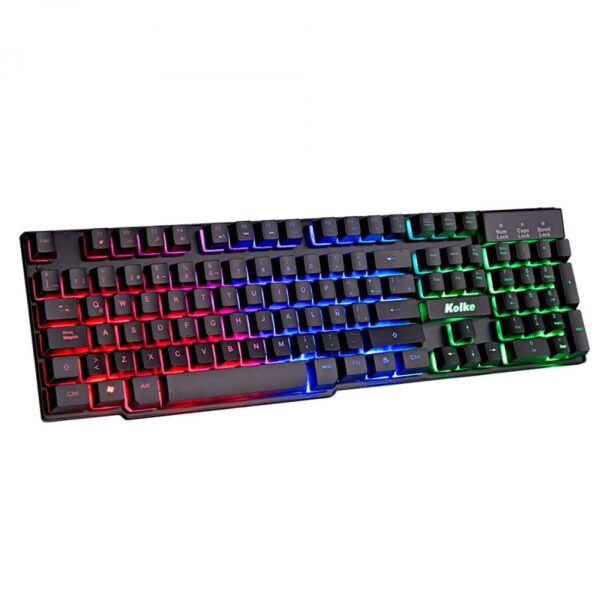 PROMO KOLKE - TECLADO SIMIL MECANICO DELTA KET-1203 + MOUSE+PAD MOUSE FURY KGK-475 + AURICULAR TROOPER KGA-487 - Imagen 2